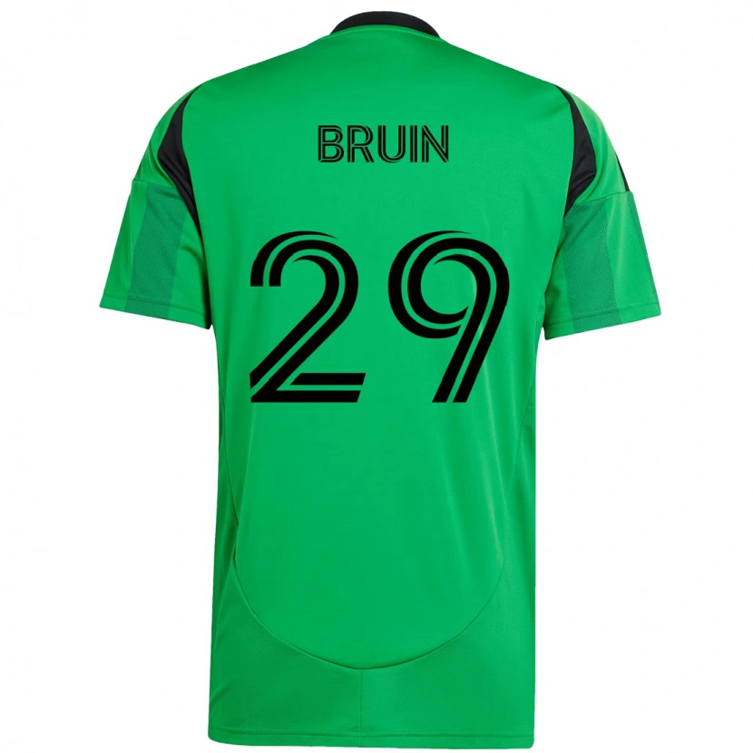 Danxen Damen Will Bruin #29 Grün Schwarz Heimtrikot Trikot 2025/26 T-Shirt Österreich