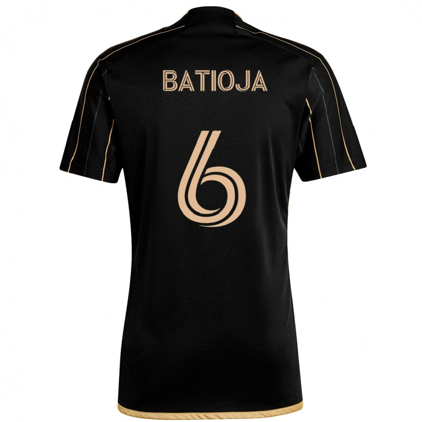 Danxen Damen Jeremy Batioja #6 Schwarz Braun Heimtrikot Trikot 2025/26 T-Shirt Österreich