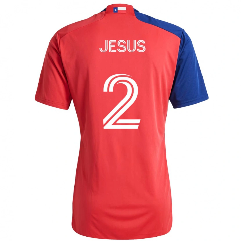 Danxen Damen Geovane Jesus #2 Rot Marineblau Heimtrikot Trikot 2025/26 T-Shirt Österreich