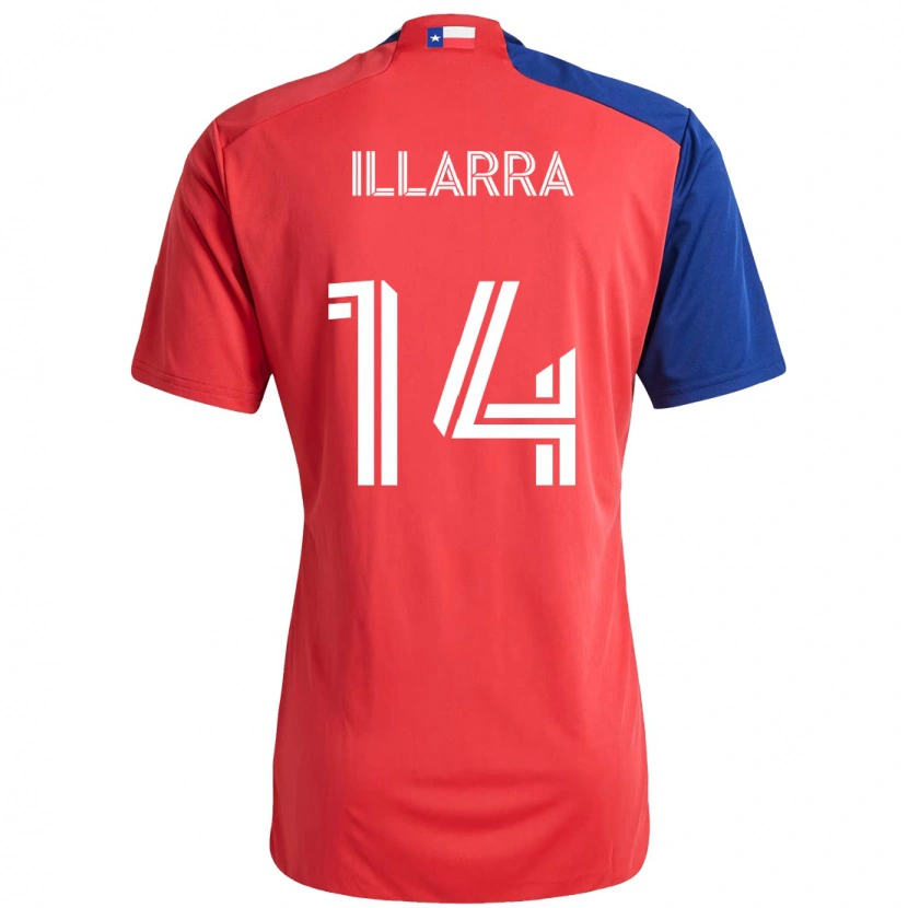 Danxen Damen Asier Illarramendi #14 Rot Marineblau Heimtrikot Trikot 2025/26 T-Shirt Österreich
