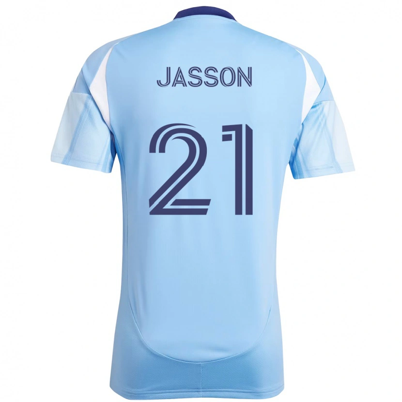Danxen Damen Andres Jasson #21 Hellblau Heimtrikot Trikot 2025/26 T-Shirt Österreich