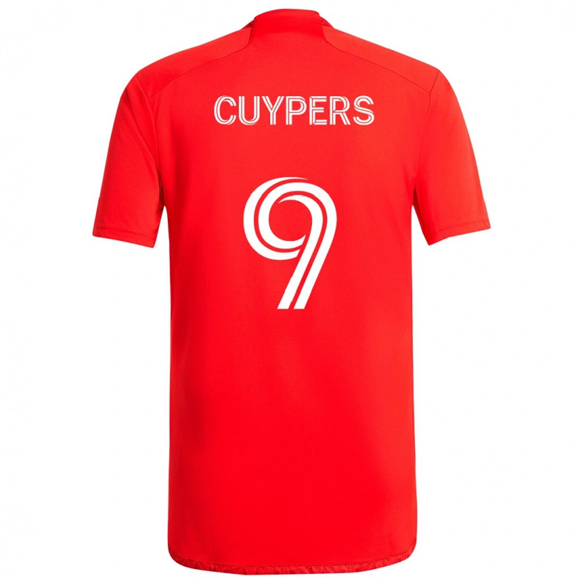 Danxen Damen Hugo Cuypers #9 Rot Weiß Heimtrikot Trikot 2025/26 T-Shirt Österreich