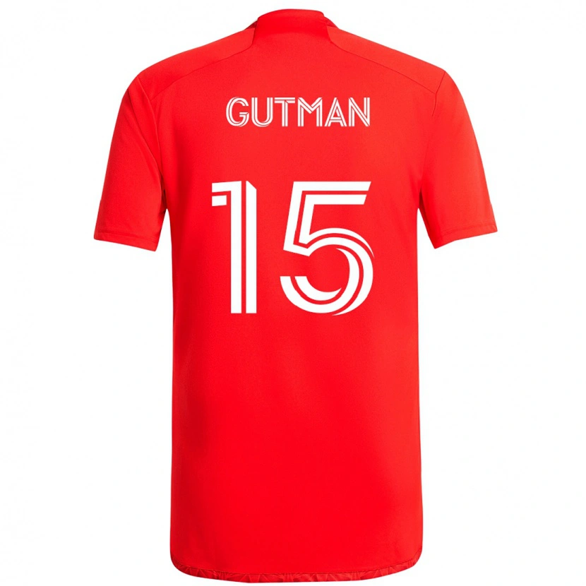 Danxen Damen Andrew Gutman #15 Rot Weiß Heimtrikot Trikot 2025/26 T-Shirt Österreich