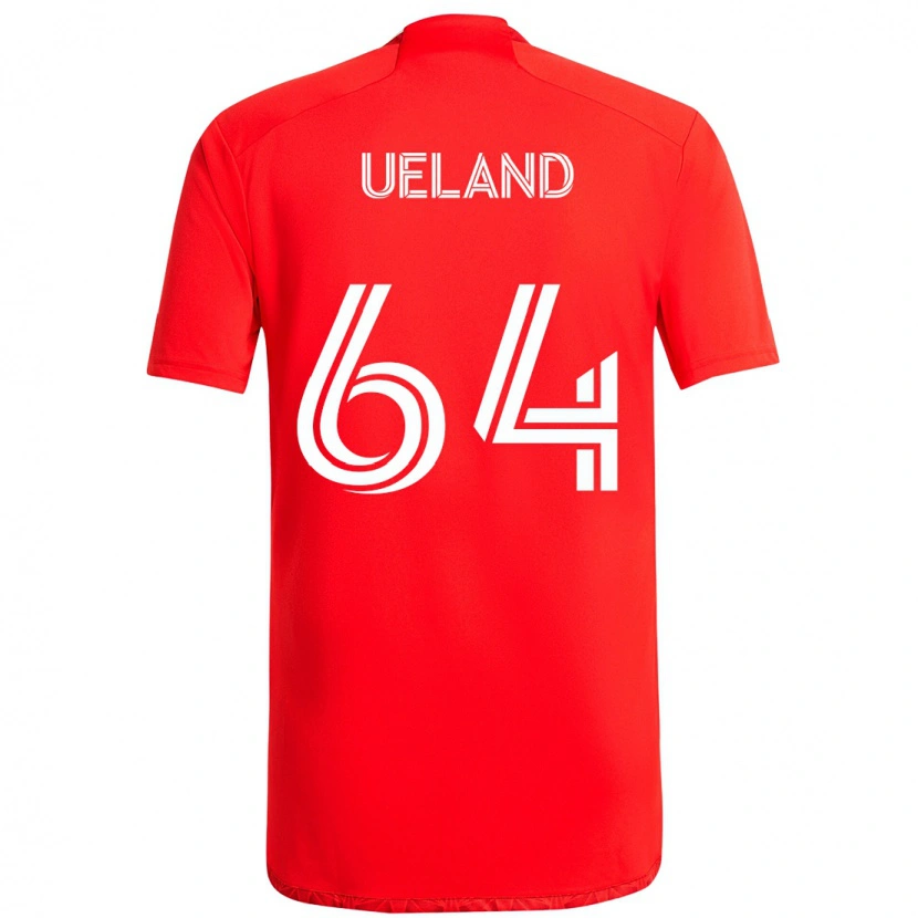 Danxen Damen Andreas Ueland #64 Rot Weiß Heimtrikot Trikot 2025/26 T-Shirt Österreich