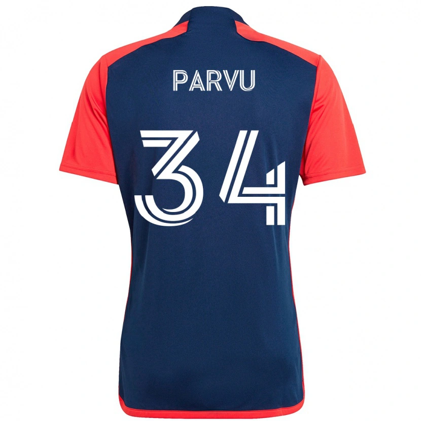 Danxen Damen Alexandru Parvu #34 Blau Rot Heimtrikot Trikot 2025/26 T-Shirt Österreich