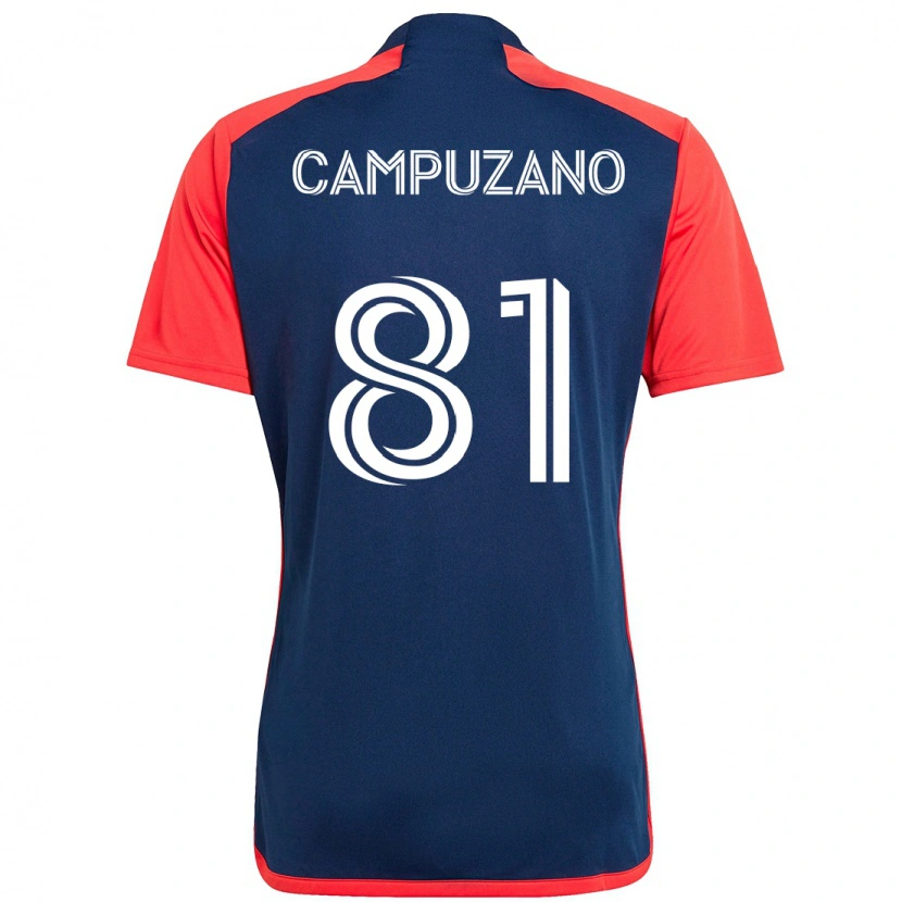 Danxen Damen Nico Campuzano #81 Blau Rot Heimtrikot Trikot 2025/26 T-Shirt Österreich