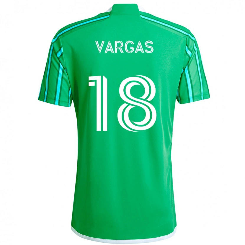 Danxen Damen Obed Vargas #18 Grün Weiß Heimtrikot Trikot 2025/26 T-Shirt Österreich