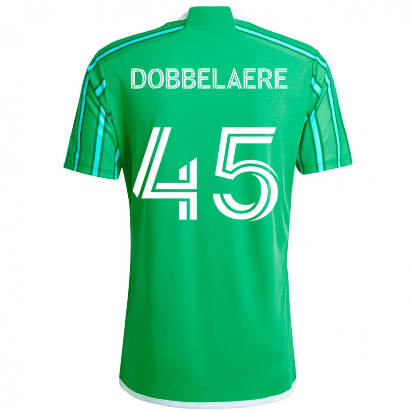 Danxen Damen Ethan Dobbelaere #45 Grün Weiß Heimtrikot Trikot 2025/26 T-Shirt Österreich
