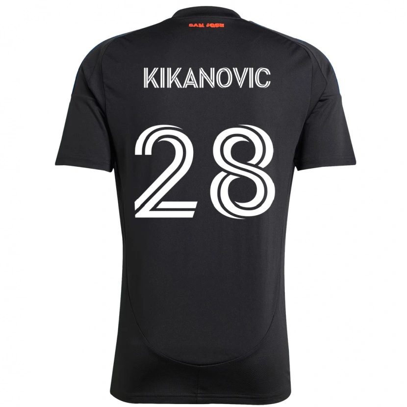 Danxen Damen Benjamin Kikanović #28 Schwarz Dunkelblau Heimtrikot Trikot 2025/26 T-Shirt Österreich