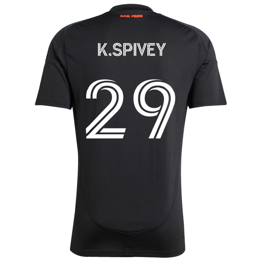 Danxen Damen Kaedren Spivey #29 Schwarz Dunkelblau Heimtrikot Trikot 2025/26 T-Shirt Österreich