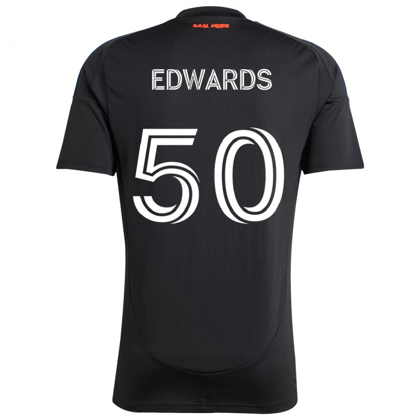 Danxen Damen Aaron Edwards #50 Schwarz Dunkelblau Heimtrikot Trikot 2025/26 T-Shirt Österreich