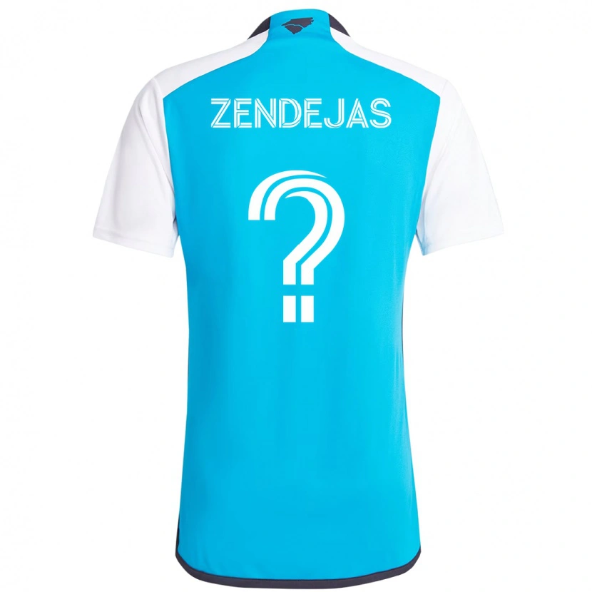Danxen Damen Adrián Zendejas #0 Himmelblau Weiß Heimtrikot Trikot 2025/26 T-Shirt Österreich