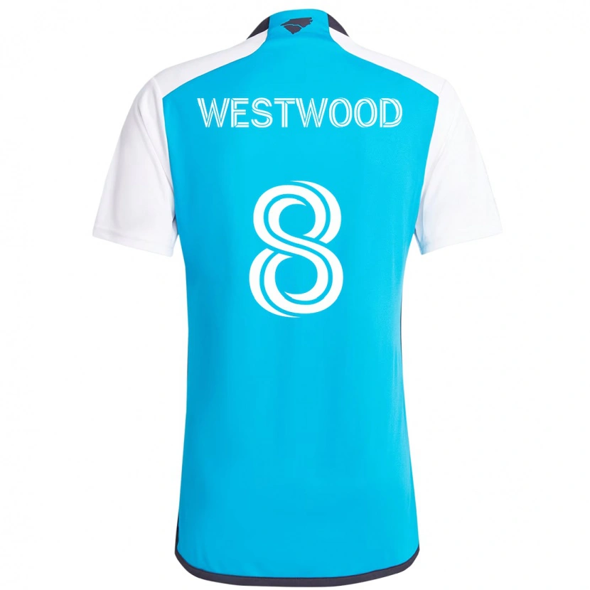 Danxen Damen Ashley Westwood #8 Himmelblau Weiß Heimtrikot Trikot 2025/26 T-Shirt Österreich