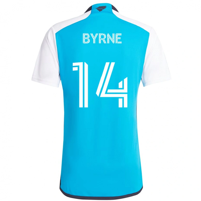 Danxen Damen Nathan Byrne #14 Himmelblau Weiß Heimtrikot Trikot 2025/26 T-Shirt Österreich