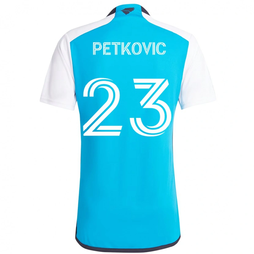 Danxen Damen Nikola Petkovic #23 Himmelblau Weiß Heimtrikot Trikot 2025/26 T-Shirt Österreich