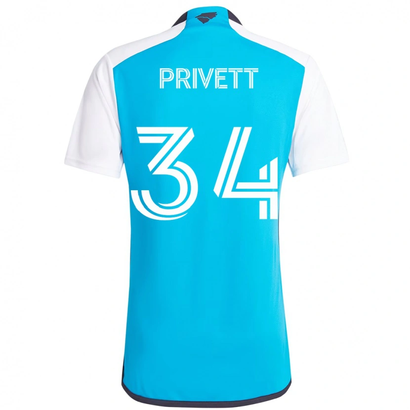 Danxen Damen Andrew Privett #34 Himmelblau Weiß Heimtrikot Trikot 2025/26 T-Shirt Österreich