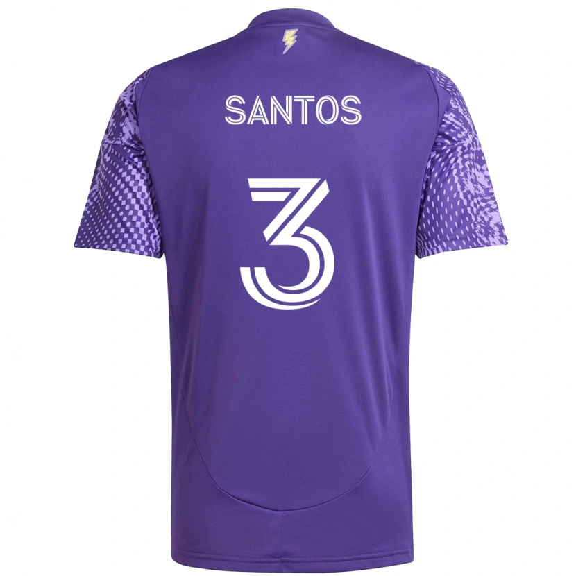 Danxen Damen Rafael Santos #3 Lila Weiß Heimtrikot Trikot 2025/26 T-Shirt Österreich