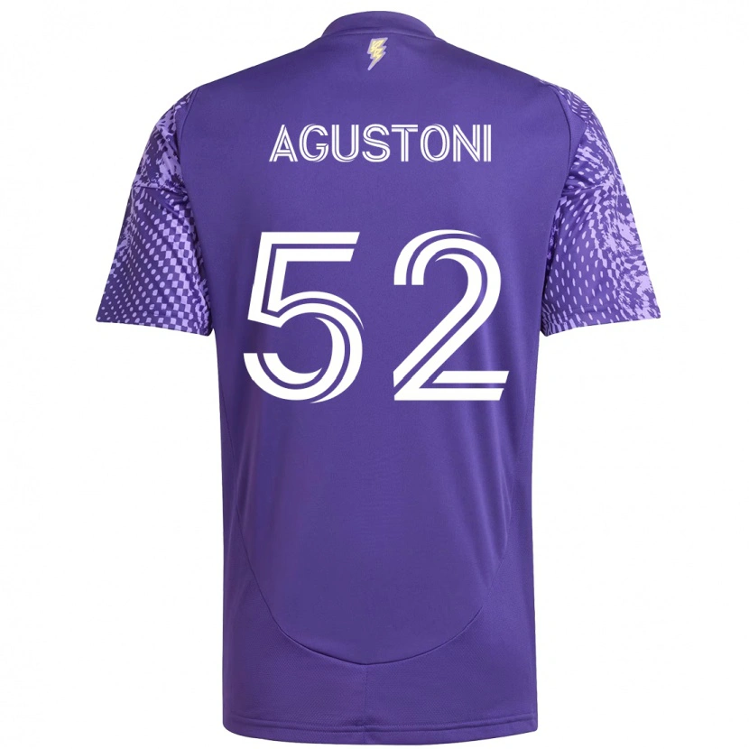 Danxen Damen Gonzalo Agustoni #52 Lila Weiß Heimtrikot Trikot 2025/26 T-Shirt Österreich