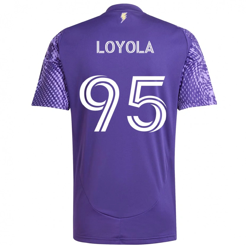 Danxen Damen Favian Loyola #95 Lila Weiß Heimtrikot Trikot 2025/26 T-Shirt Österreich