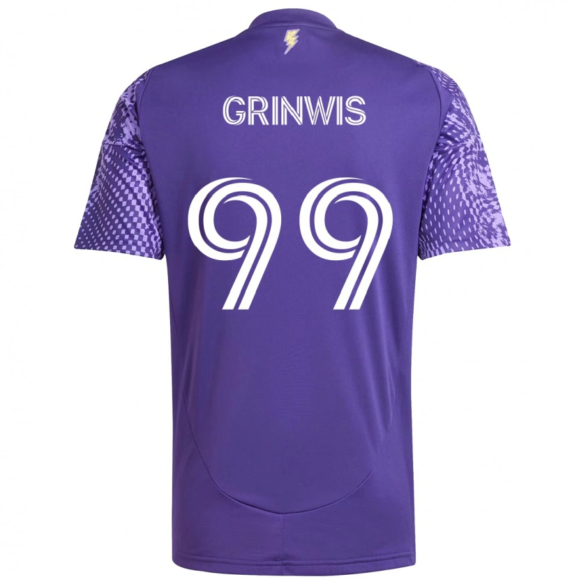 Danxen Damen Adam Grinwis #99 Lila Weiß Heimtrikot Trikot 2025/26 T-Shirt Österreich
