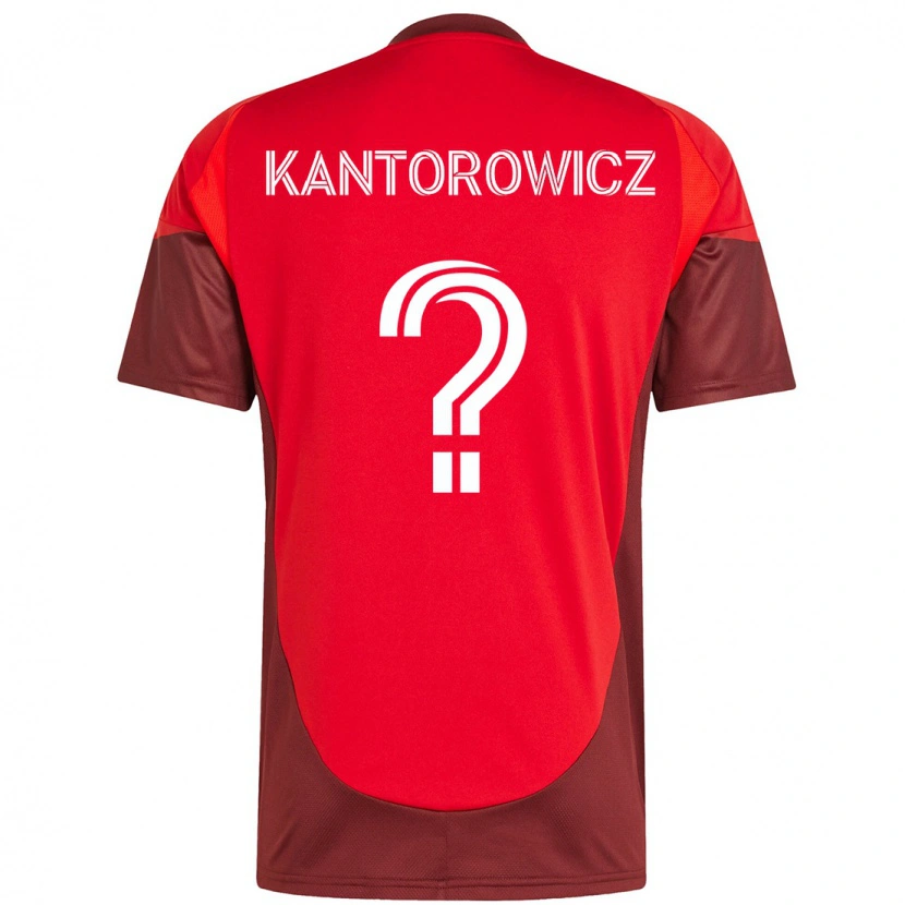 Danxen Damen Dominic Kantorowicz #0 Rot Weiß Heimtrikot Trikot 2025/26 T-Shirt Österreich