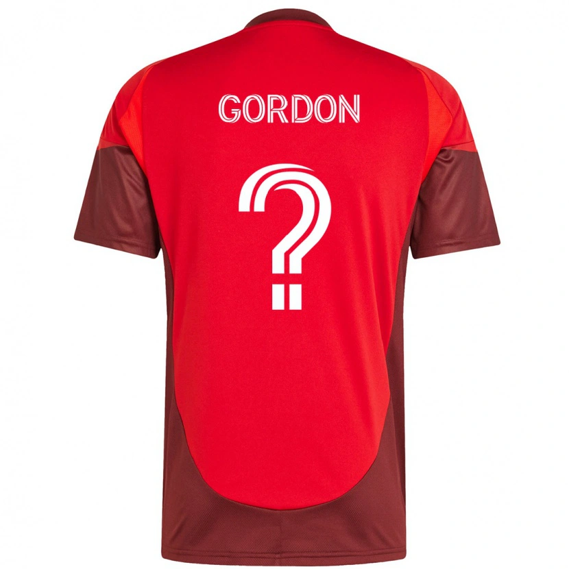 Danxen Damen Joshua Gordon #0 Rot Weiß Heimtrikot Trikot 2025/26 T-Shirt Österreich