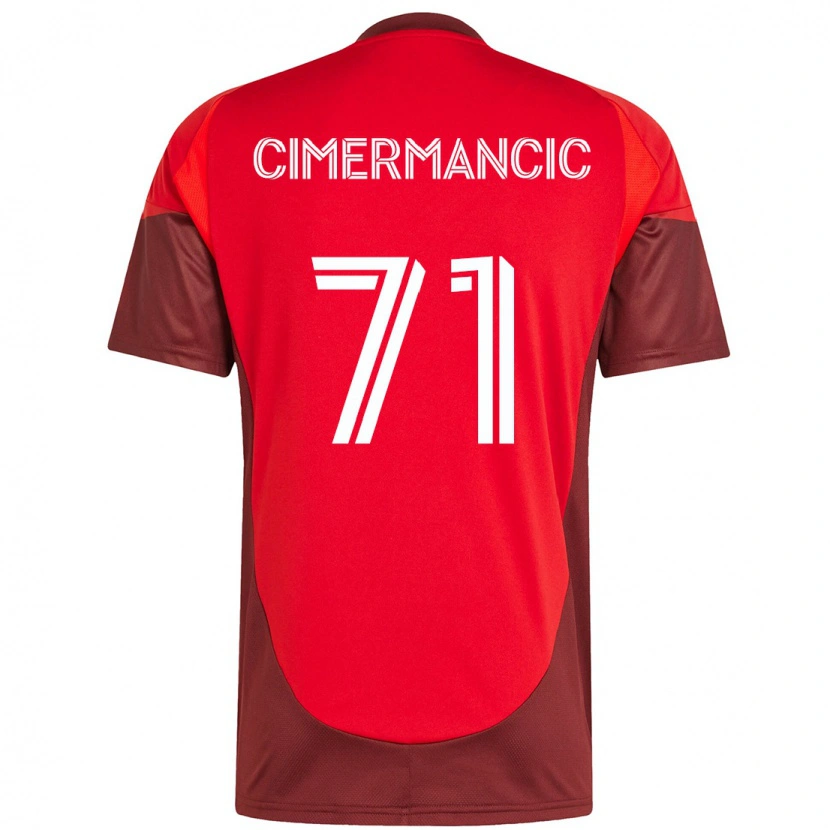 Danxen Damen Markus Cimermancic #71 Rot Weiß Heimtrikot Trikot 2025/26 T-Shirt Österreich