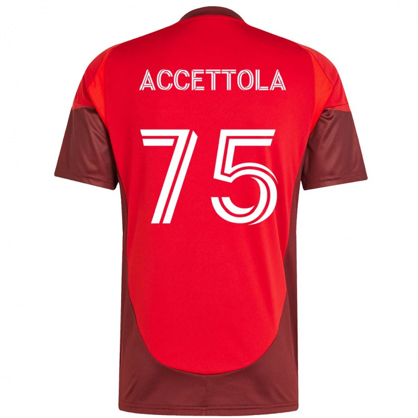 Danxen Damen Luca Accettola #75 Rot Weiß Heimtrikot Trikot 2025/26 T-Shirt Österreich
