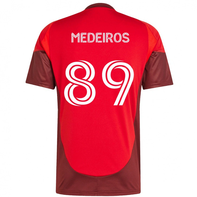 Danxen Damen Matthew Medeiros #89 Rot Weiß Heimtrikot Trikot 2025/26 T-Shirt Österreich