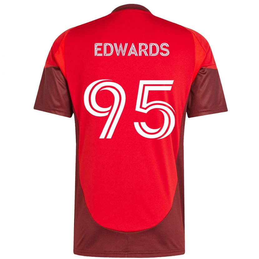 Danxen Damen Nathaniel Edwards #95 Rot Weiß Heimtrikot Trikot 2025/26 T-Shirt Österreich