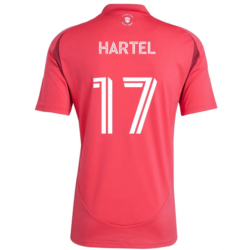 Danxen Damen Marcel Hartel #17 Magenta Weiß Heimtrikot Trikot 2025/26 T-Shirt Österreich