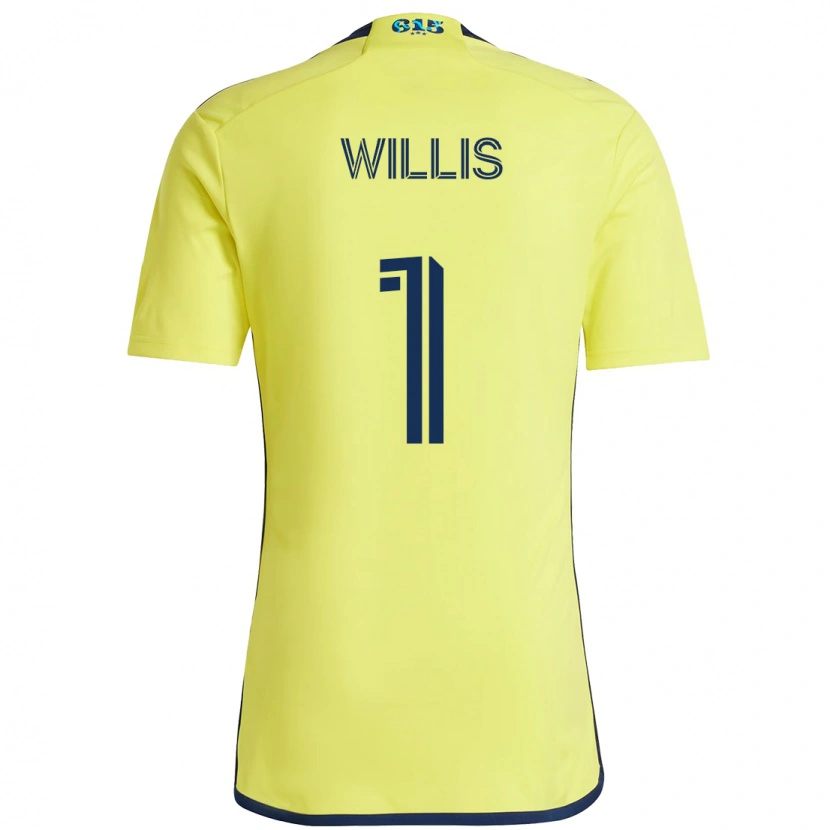 Danxen Damen Joe Willis #1 Gelb Marineblau Heimtrikot Trikot 2025/26 T-Shirt Österreich