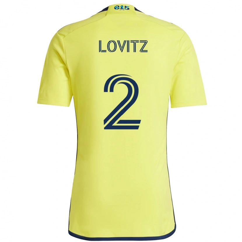 Danxen Damen Daniel Lovitz #2 Gelb Marineblau Heimtrikot Trikot 2025/26 T-Shirt Österreich