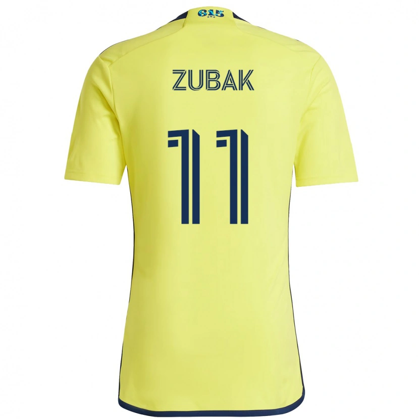 Danxen Damen Ethan Zubak #11 Gelb Marineblau Heimtrikot Trikot 2025/26 T-Shirt Österreich