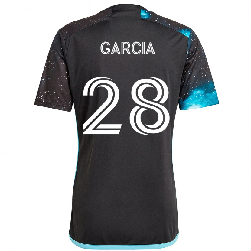 Danxen Damen Mender García #28 Schwarz Blau Heimtrikot Trikot 2025/26 T-Shirt Österreich