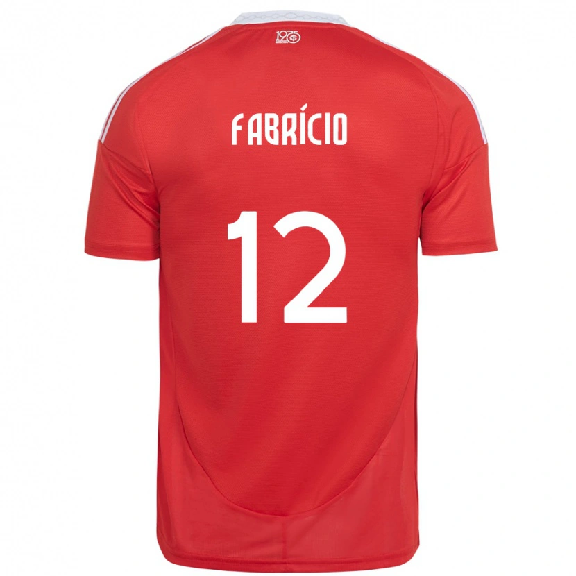 Danxen Damen Fabrício #12 Rot Weiß Heimtrikot Trikot 2025/26 T-Shirt Österreich