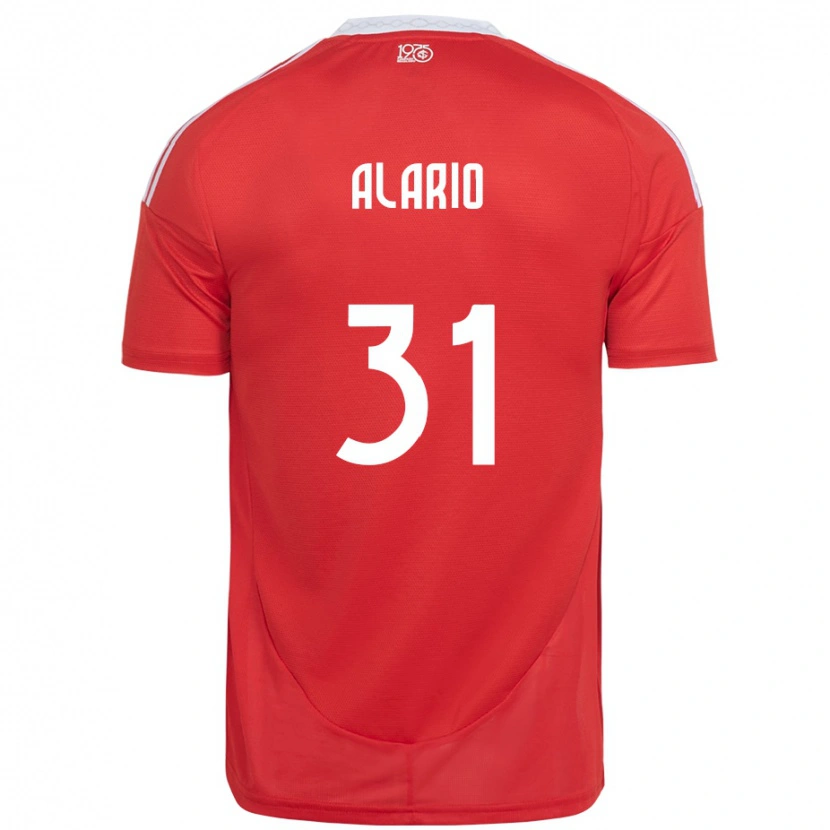 Danxen Damen Lucas Alario #31 Rot Weiß Heimtrikot Trikot 2025/26 T-Shirt Österreich