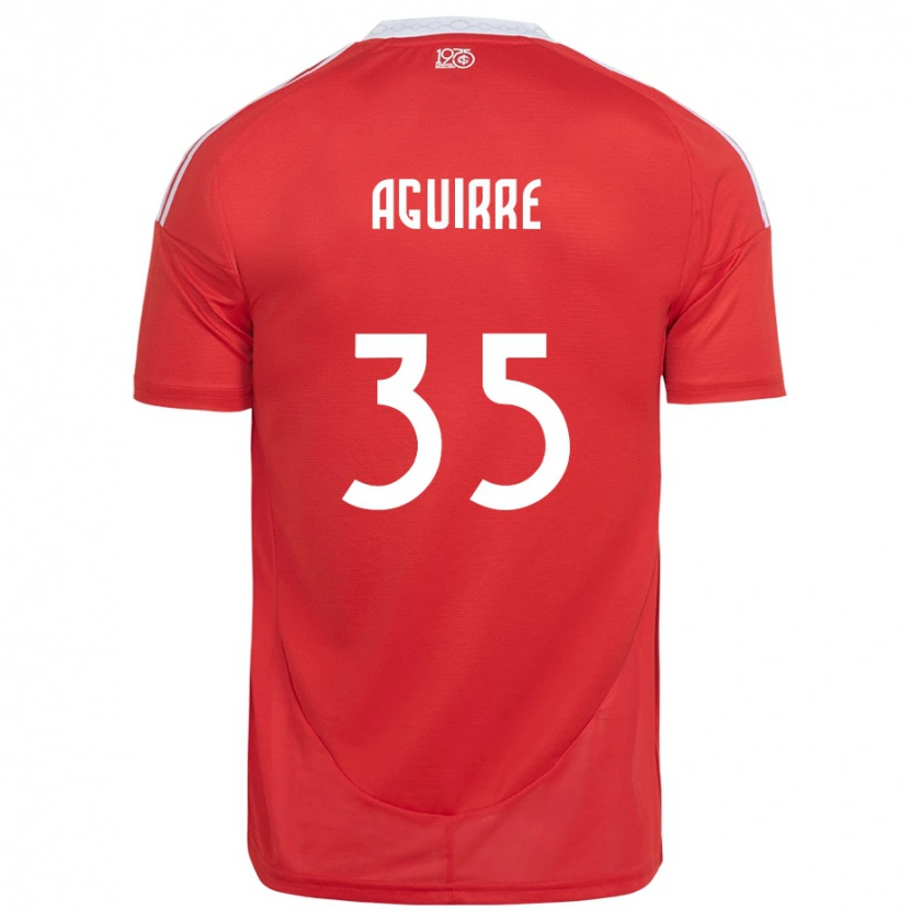 Danxen Damen Braian Aguirre #35 Rot Weiß Heimtrikot Trikot 2025/26 T-Shirt Österreich