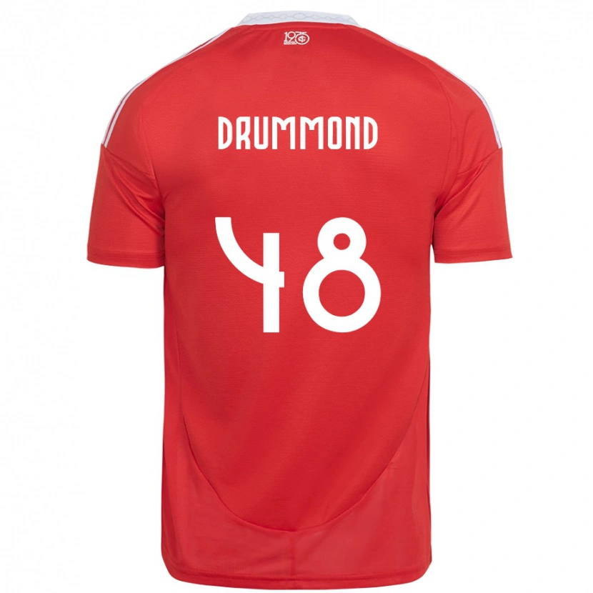 Danxen Damen Lucca Drummond #48 Rot Weiß Heimtrikot Trikot 2025/26 T-Shirt Österreich
