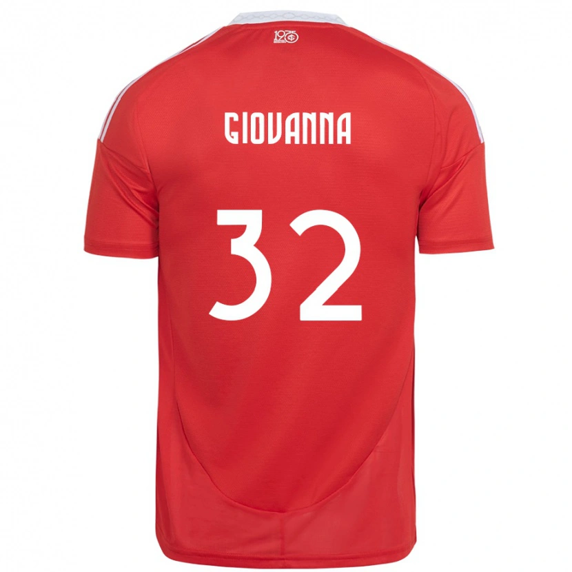 Danxen Damen Giulia Giovanna #32 Rot Weiß Heimtrikot Trikot 2025/26 T-Shirt Österreich