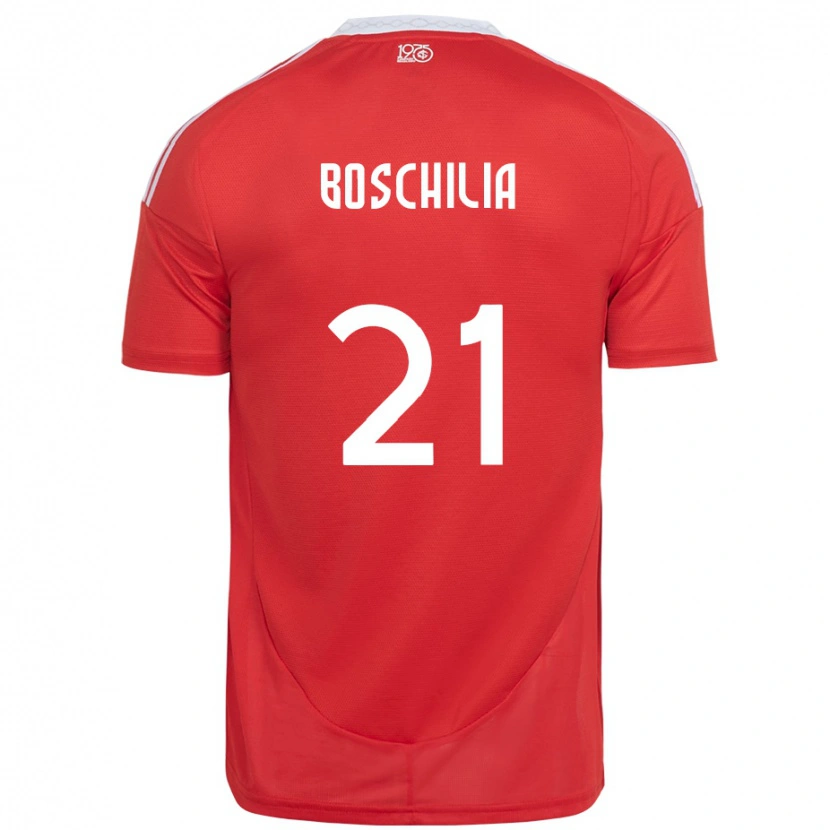 Danxen Damen Gabriel Boschilia #21 Rot Weiß Heimtrikot Trikot 2025/26 T-Shirt Österreich