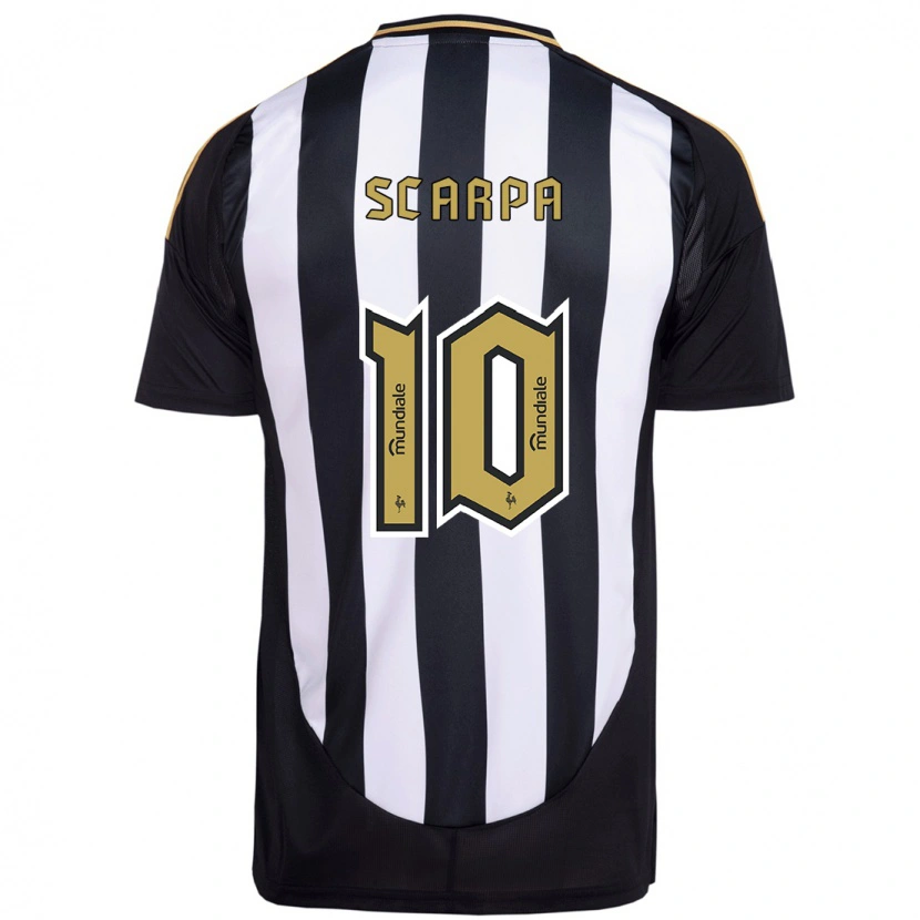 Danxen Damen Gustavo Scarpa #10 Weiß Schwarz Heimtrikot Trikot 2025/26 T-Shirt Österreich