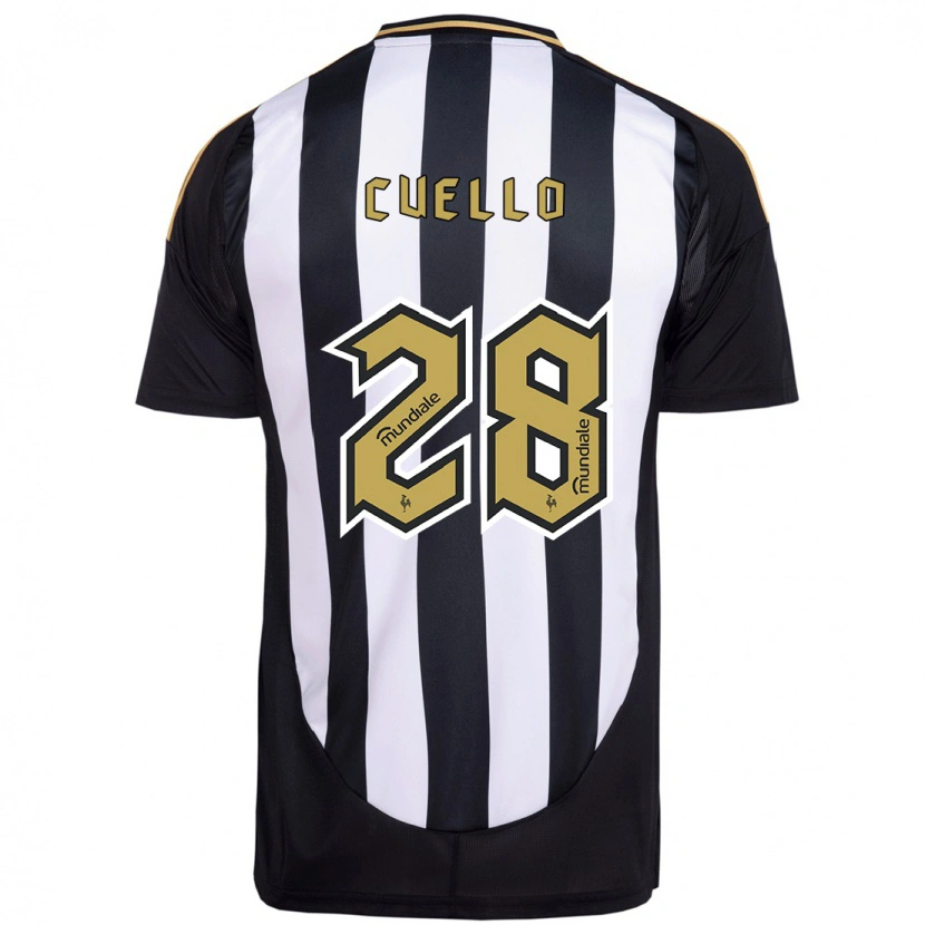 Danxen Damen Tomás Cuello #28 Weiß Schwarz Heimtrikot Trikot 2025/26 T-Shirt Österreich