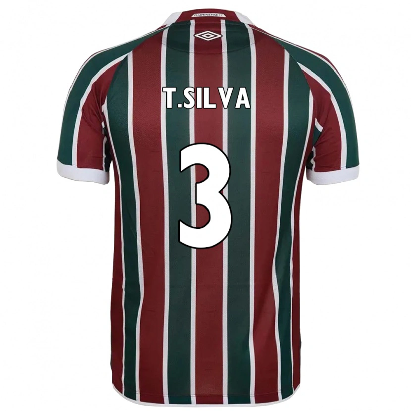 Danxen Damen Thiago Silva #3 Grün Kastanienbraun Weiß Heimtrikot Trikot 2025/26 T-Shirt Österreich