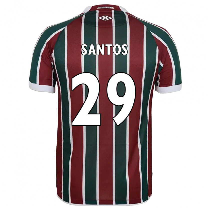 Danxen Damen Thiago Santos #29 Grün Kastanienbraun Weiß Heimtrikot Trikot 2025/26 T-Shirt Österreich