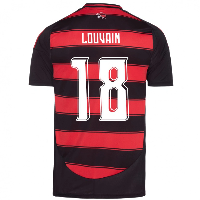 Danxen Damen Gaby Louvain #18 Rot Schwarz Heimtrikot Trikot 2025/26 T-Shirt Österreich