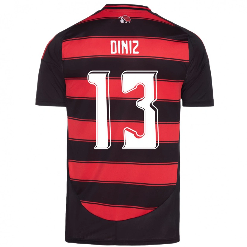 Danxen Damen Renata Diniz #13 Rot Schwarz Heimtrikot Trikot 2025/26 T-Shirt Österreich