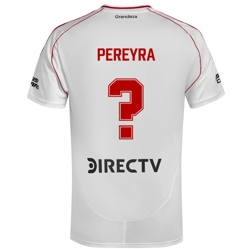 Danxen Damen Lautaro Pereyra #0 Weiß Rot Heimtrikot Trikot 2025/26 T-Shirt Österreich