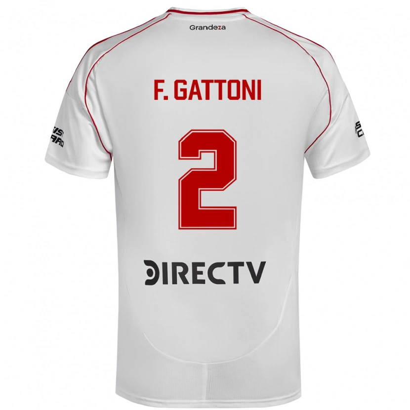 Danxen Damen Federico Gattoni #2 Weiß Rot Heimtrikot Trikot 2025/26 T-Shirt Österreich