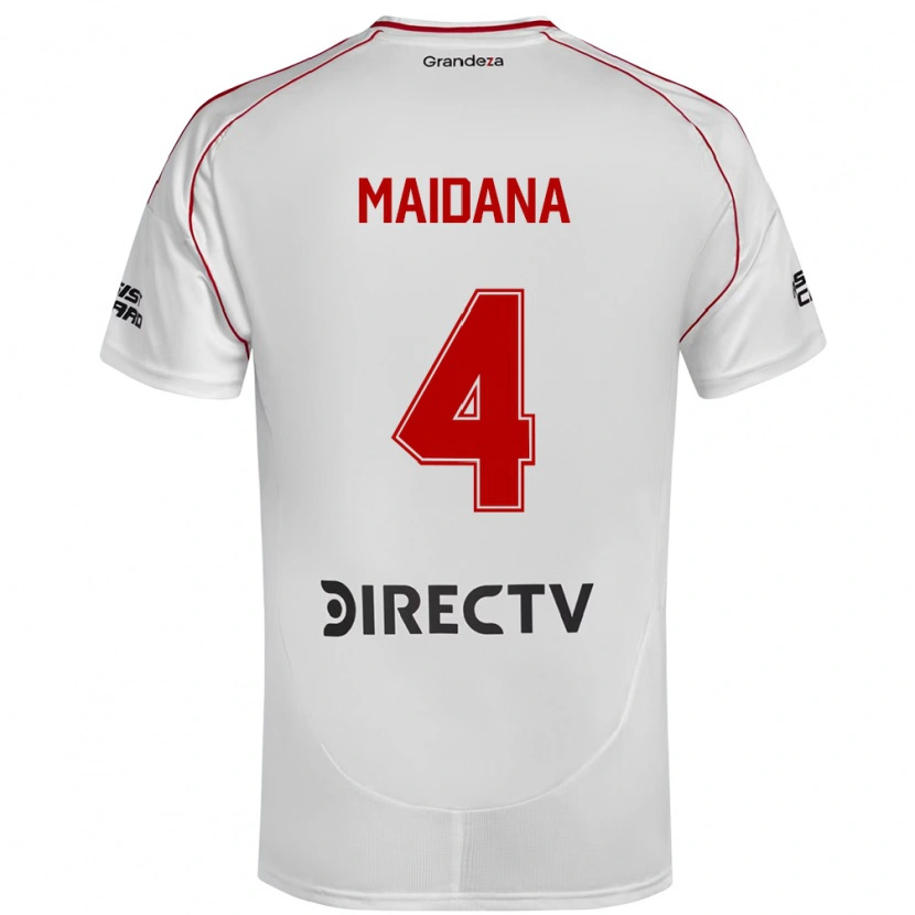 Danxen Damen Jonatan Maidana #4 Weiß Rot Heimtrikot Trikot 2025/26 T-Shirt Österreich